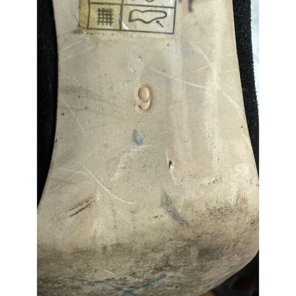 Black Over-The-Knee Boots With Clear Block Heels Public Desire Faux Suede Sz 9 - Picture 5 of 6